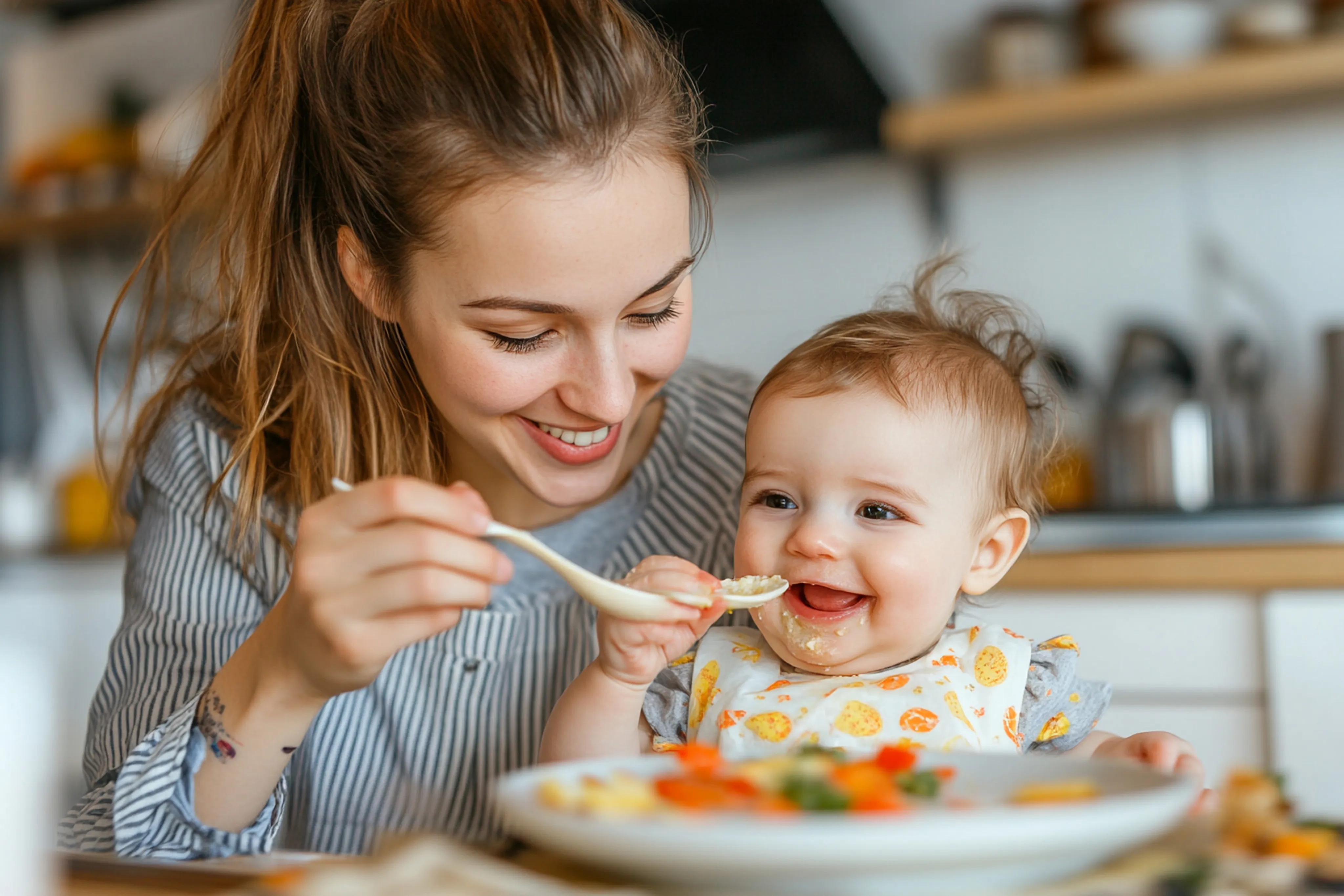 Feeding, burping & diapering