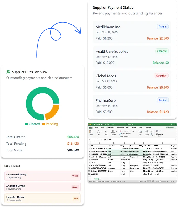Healthcare security illustration showing digital patient data protection and safe medical records system