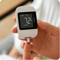 Weight loss health test package illustration