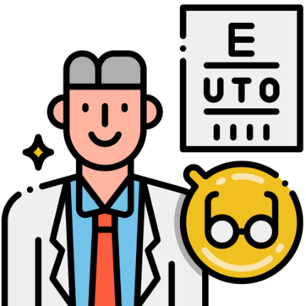 Ophthalmology eye care and vision specialist doctor
